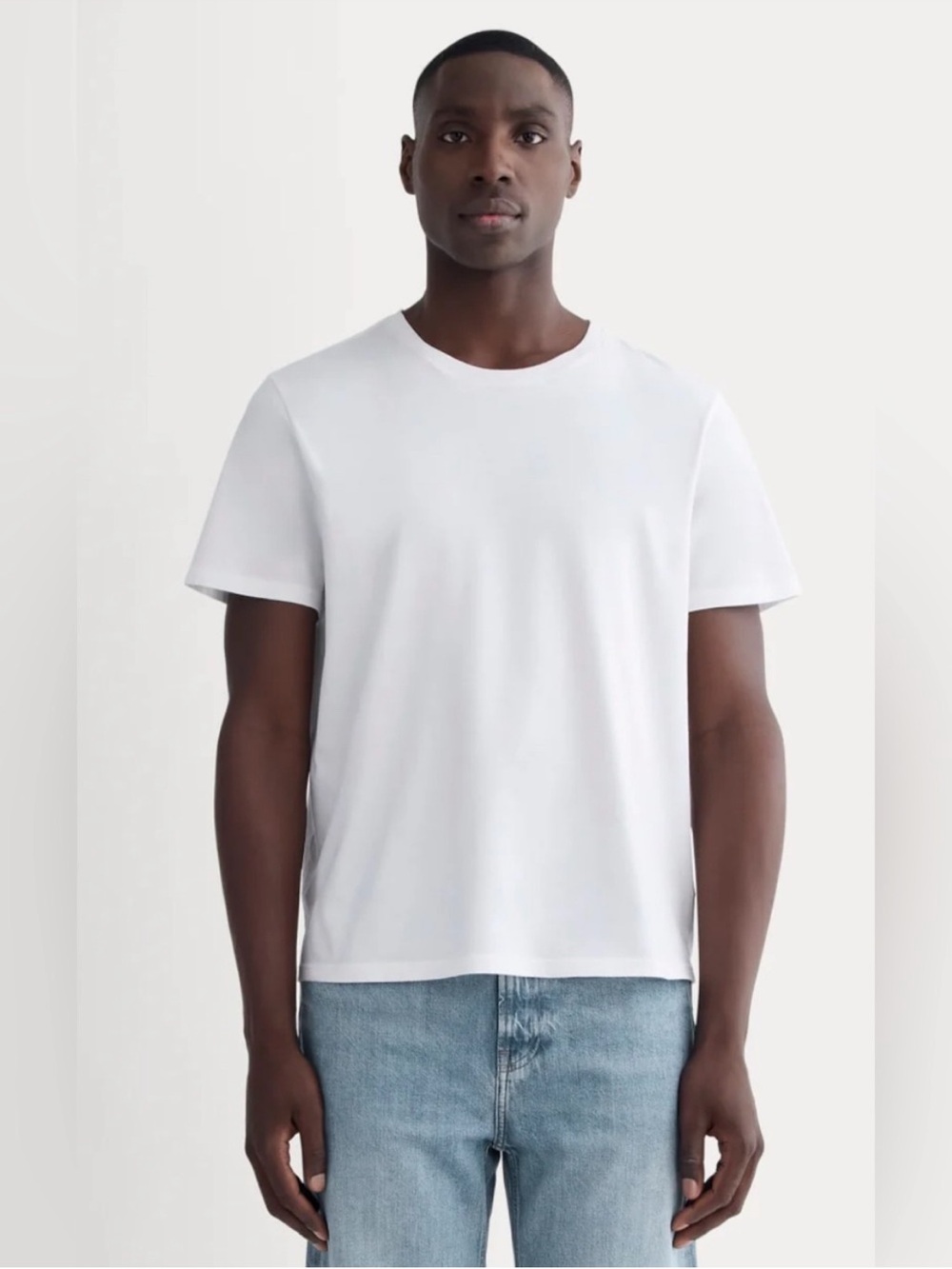 New Everlane THE ESSENTIAL ORGANIC CREW in White Size XS